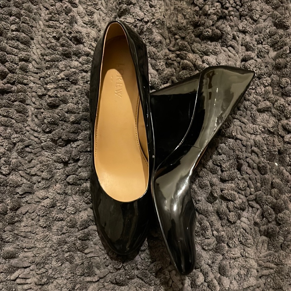 Black J. Crew wedge closed toe